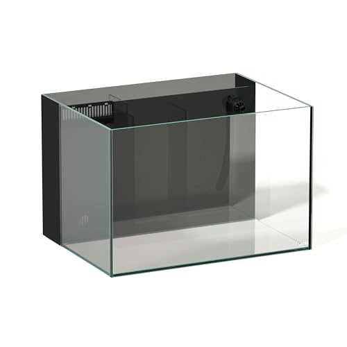 26.23 Gallon Rimless Low Iron Glass Aquarium Tank with Rear Filtration I63259