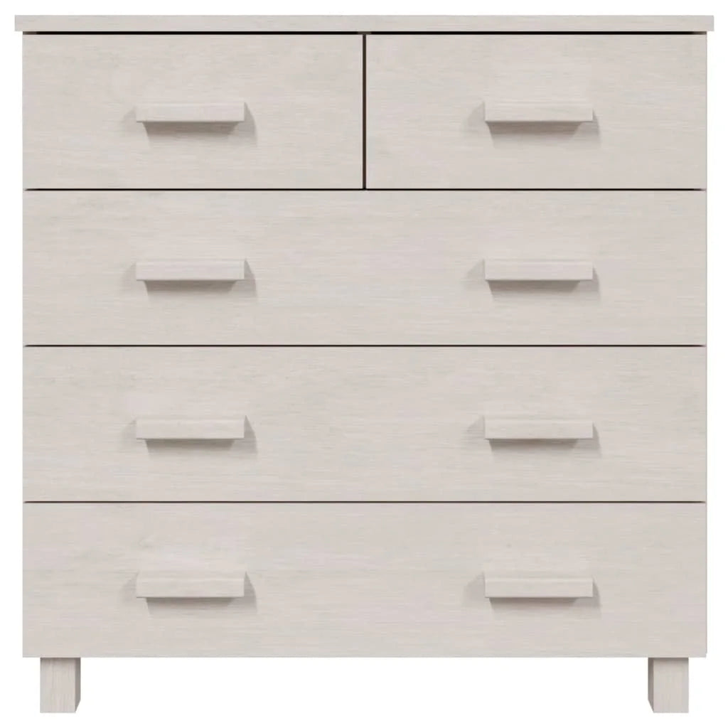White Solid Wood Pine Sideboard A51679