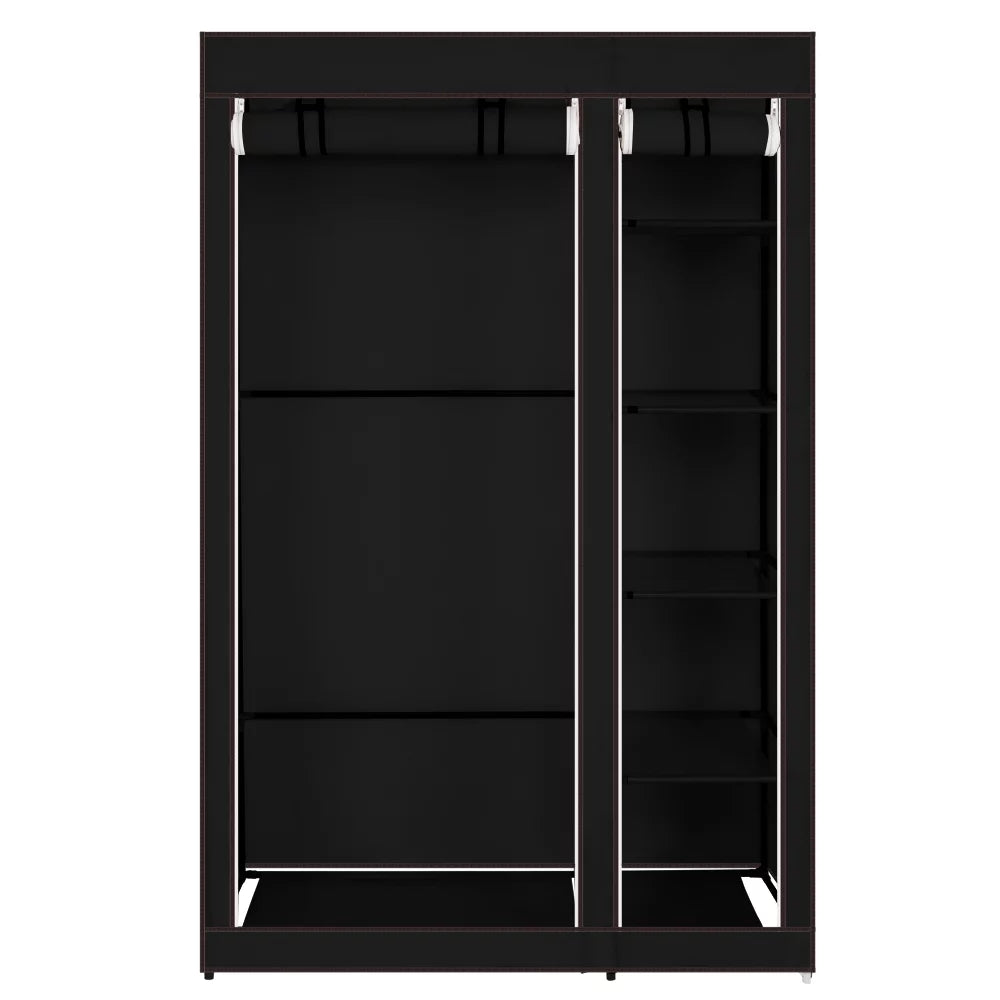 Black Portable Non-woven Fabric Clothes Closet R203119