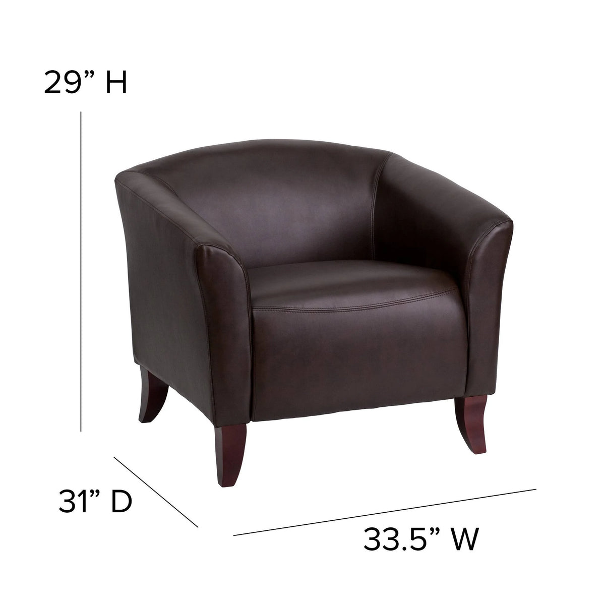 Brown Leather Chair J7498