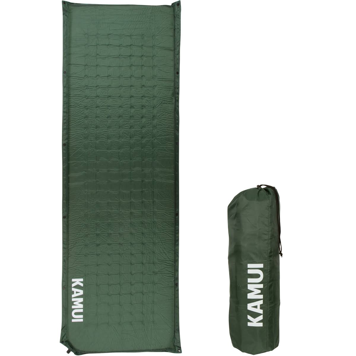 Green Self Inflating Sleeping Pad 2 inch Thick Foam Connectable J827