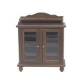 Mini Wooden Wine Cabinet Model (Walnut Color) S4252