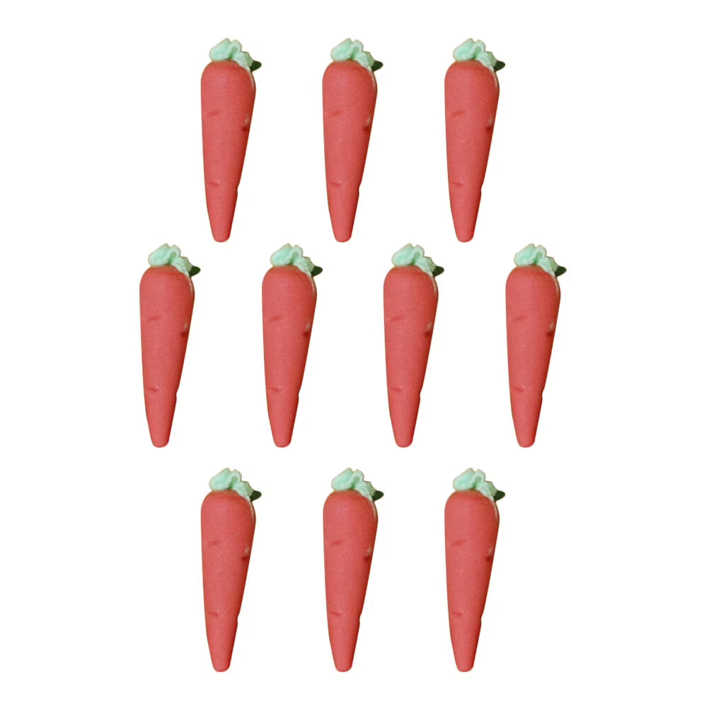 10 Pcs Toy Rabbit Food Props Fake Carrot Dollhouse Decor S881