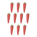 10 Pcs Toy Rabbit Food Props Fake Carrot Dollhouse Decor S881