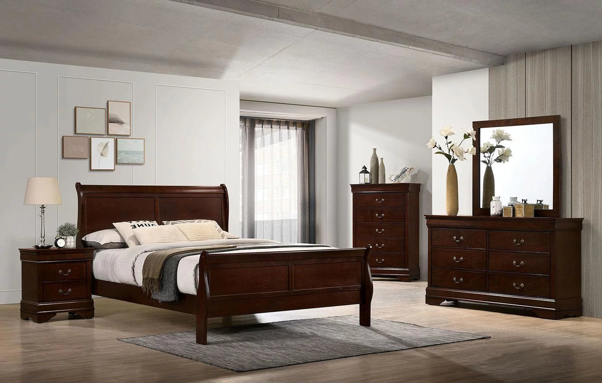 Solid Wood 5pcs Bedroom Set V180298