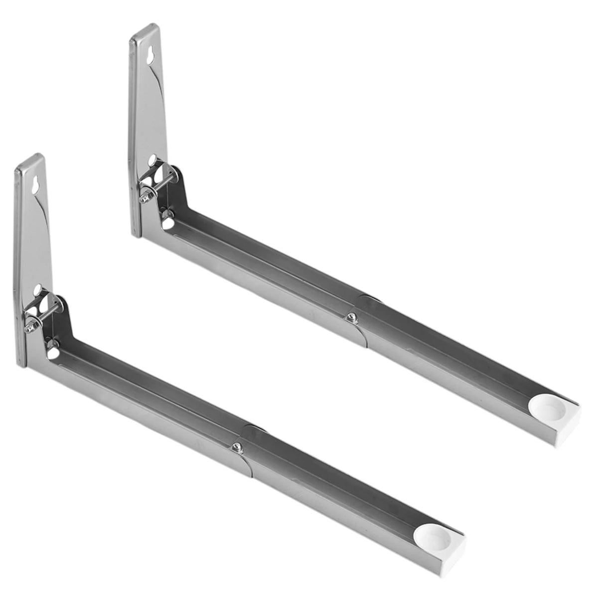Stainless Steel Microwave Oven Bracket Wall Mount Rack Shelf, 1 pair B5500