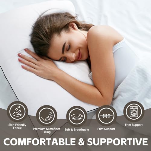 King Size Cooling Microfiber Pillows Set of 4 F670359
