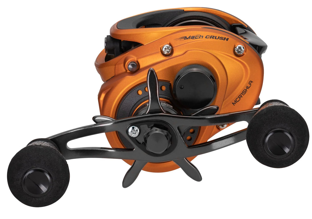 Baitcast Fishing Reel, Left-Hand Retrieve, 7.5:1 Gear Ratio, 10 Bearing System, Orange P57164