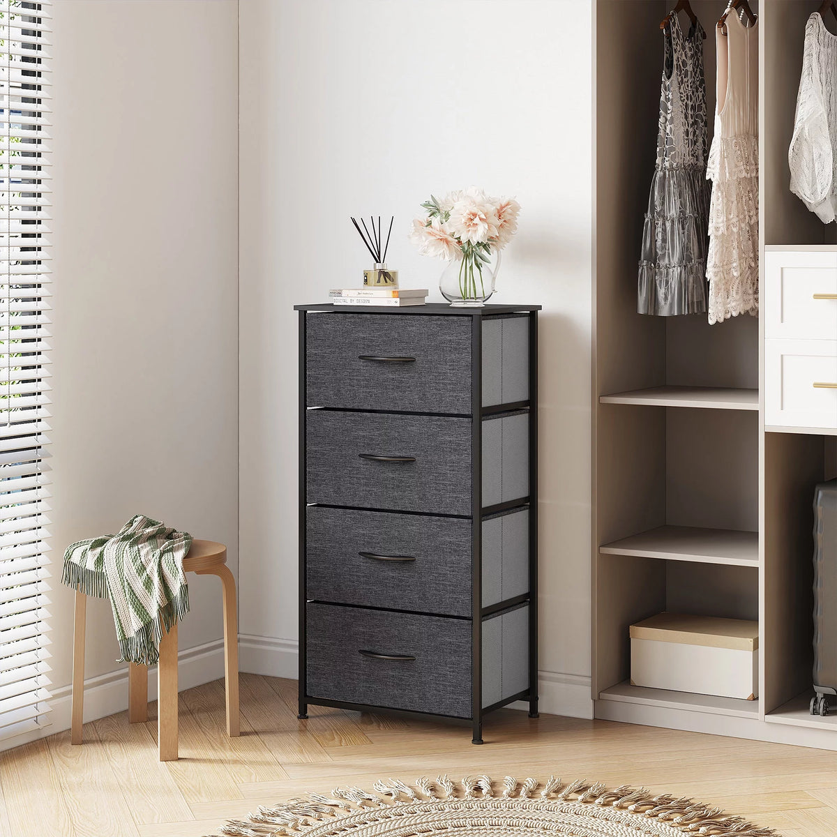 5 Drawer Fabric Storage Tower J696140