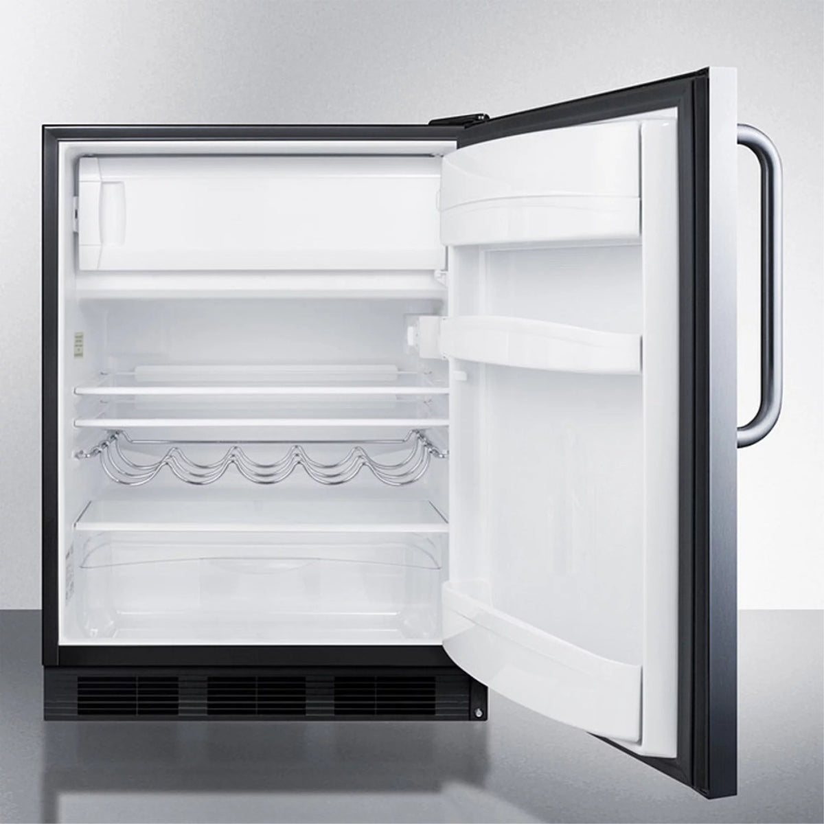 Undercounter Refrigerator-Freezer with Stainless Steel Door P5681