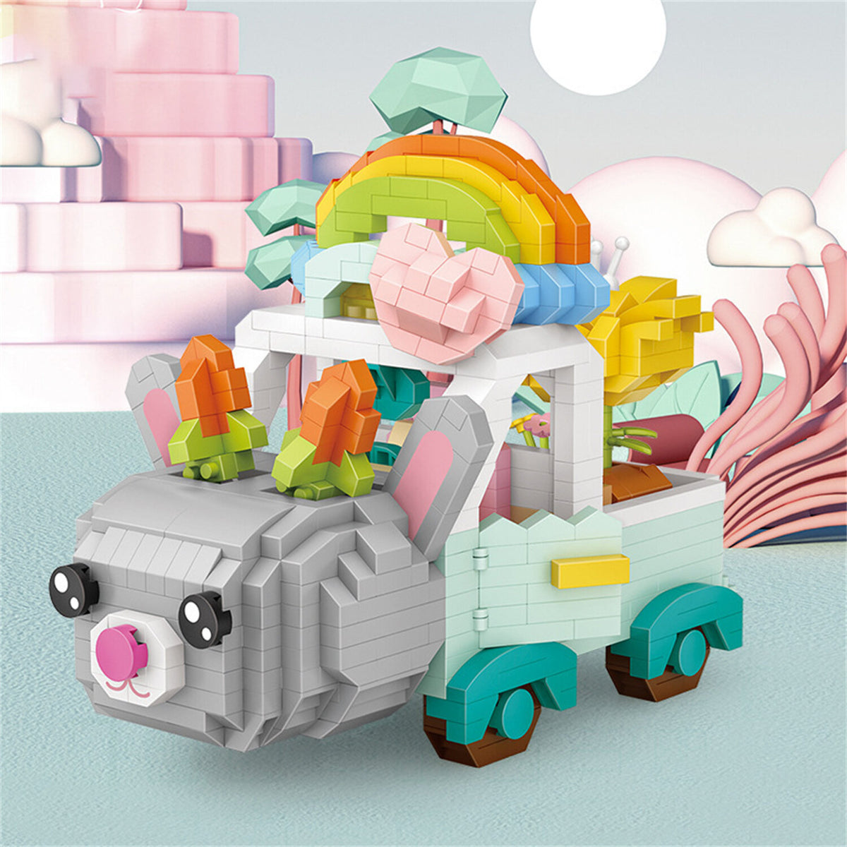 Easter Bunny Building Blocks Toy Q82559