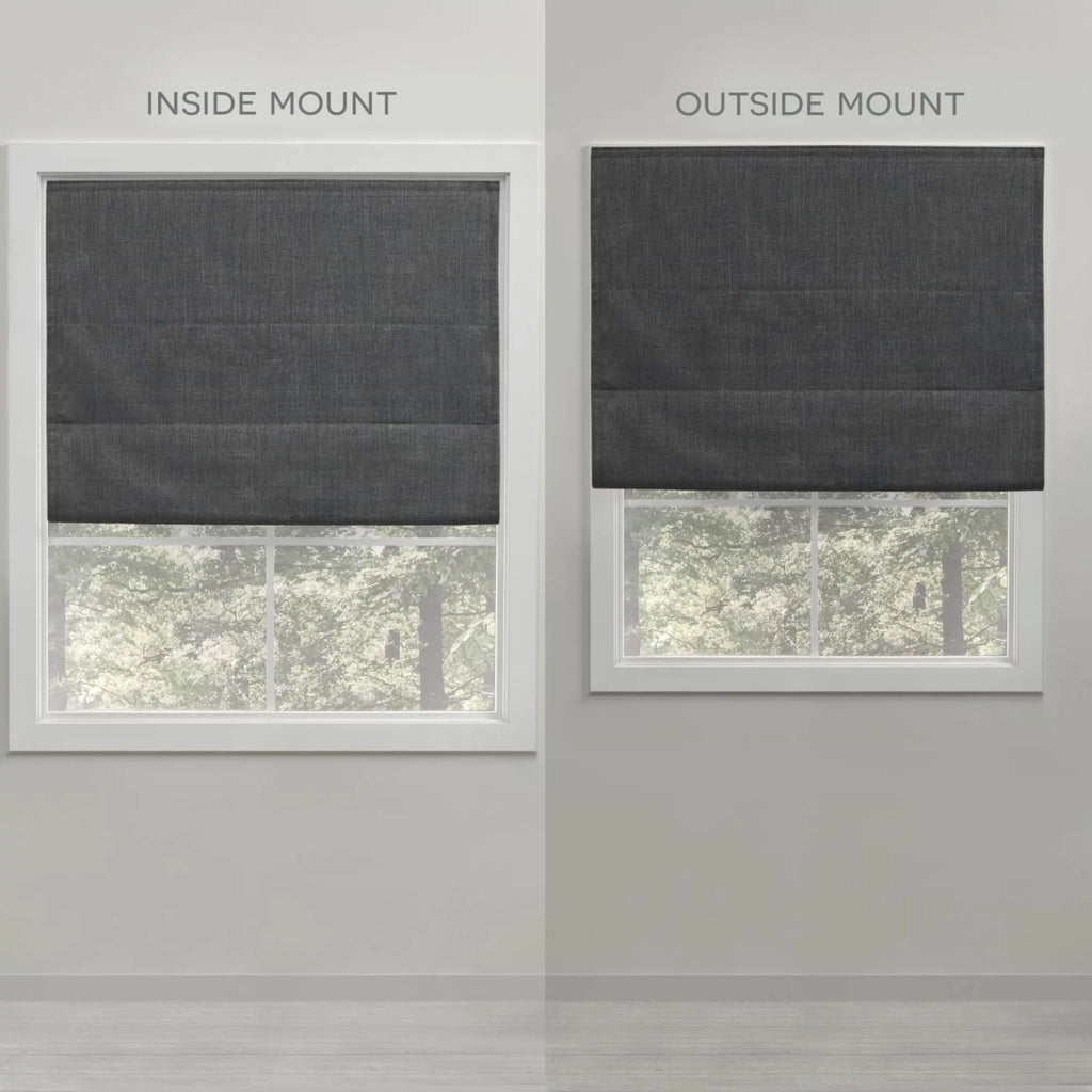 White Blackout Roman Shade S16798