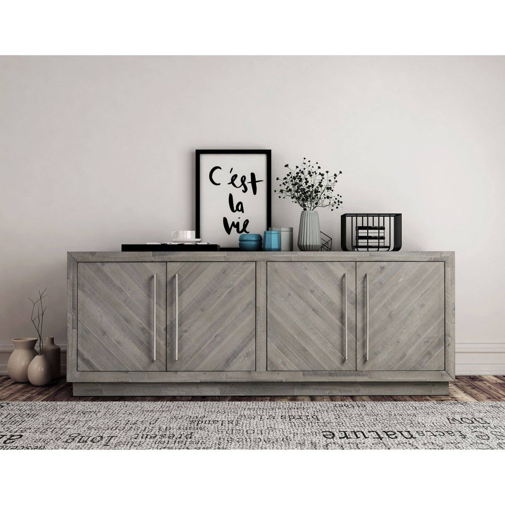 74" Solid Wood TV Stand S16833