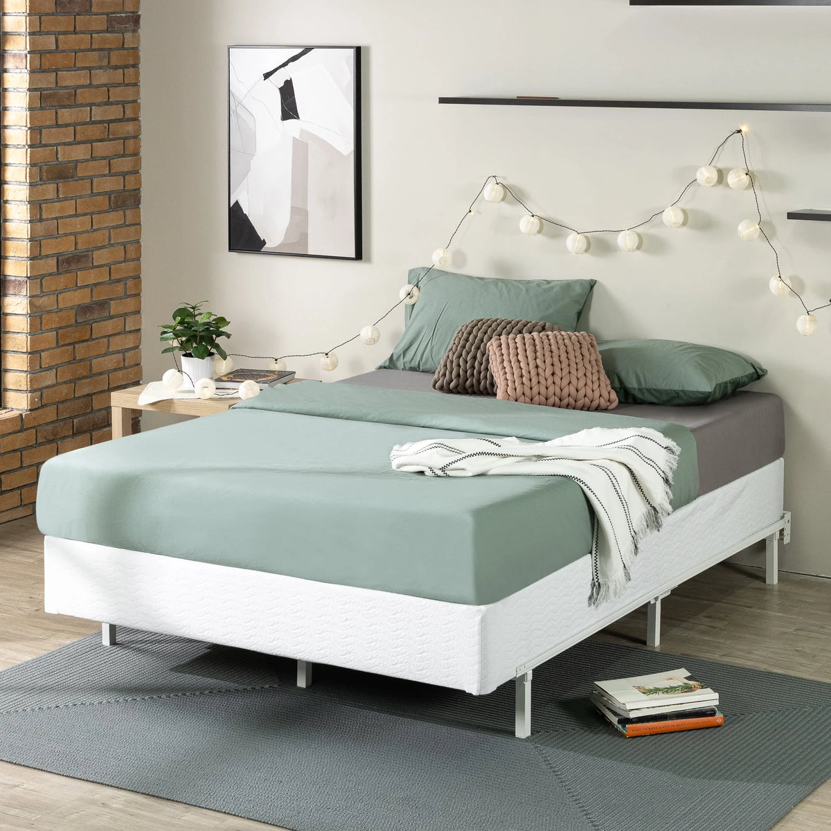 Queen Metal BoxSpring with Quick Assembly W247466