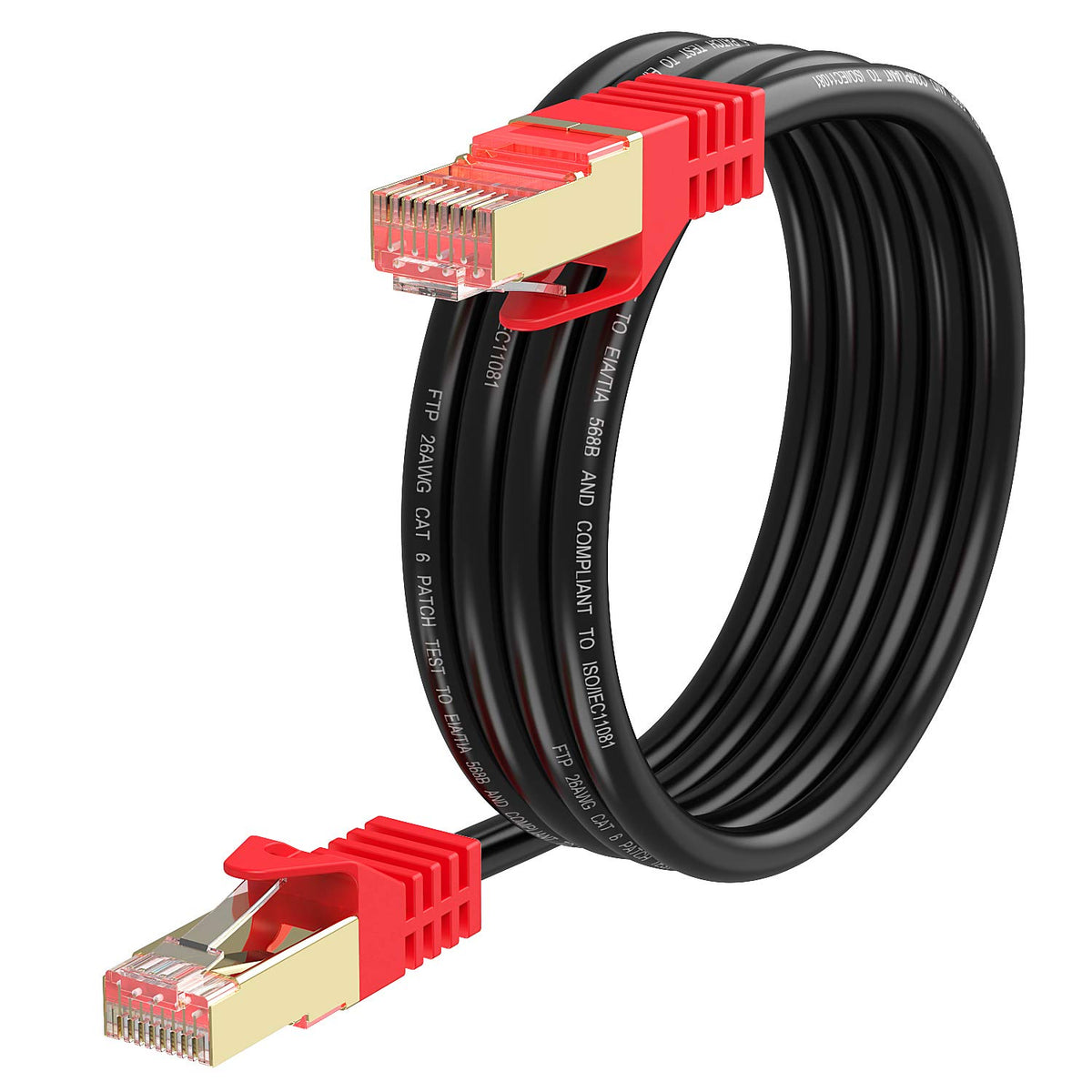Cat6 Ethernet Cable 300ft 26AWG Heavy-Duty FTP Waterproof Direct Burial E4188