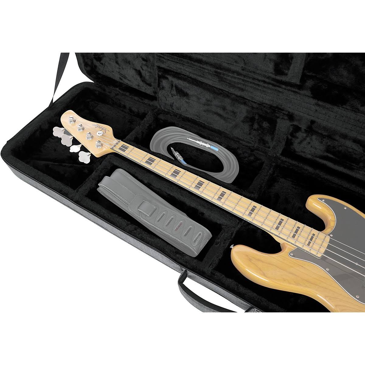 Lightweight Bass Guitar Case - Grey U800