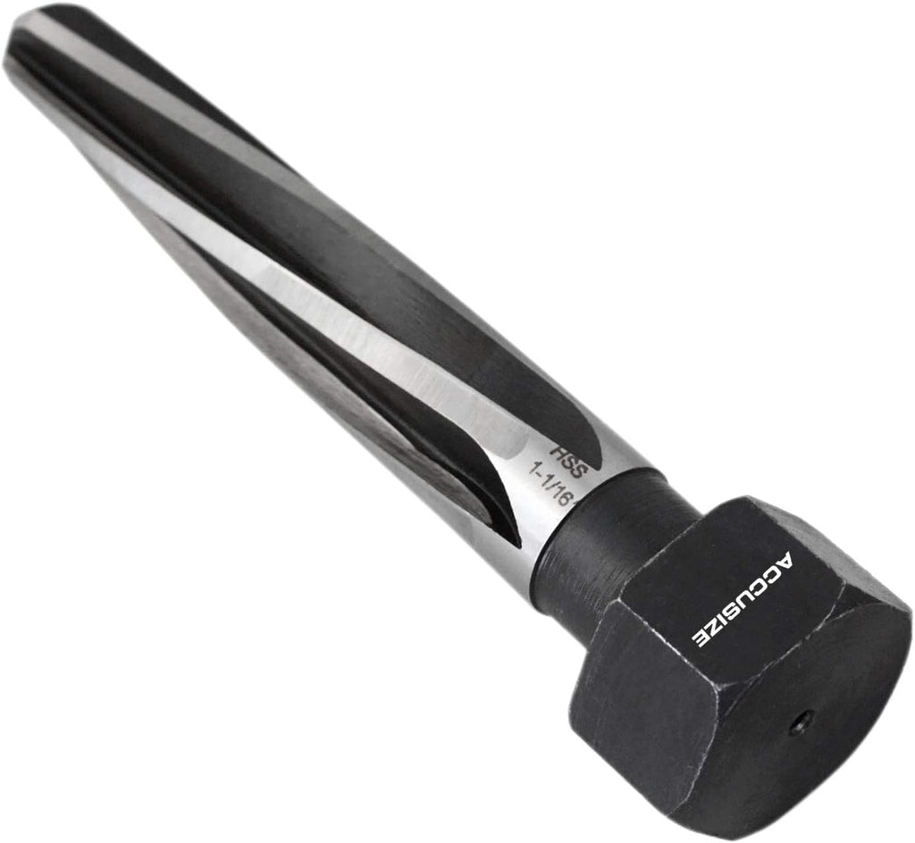 1-1/16'' by 5'' Flute Length Hex Shank H.S.S. Aligning Reamer, 7'' Oal, Spiral Flute, Pack of 2 N632192