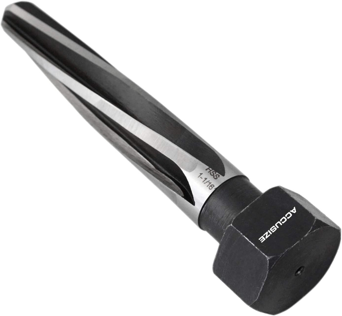 1-1/16'' by 5'' Flute Length Hex Shank H.S.S. Aligning Reamer, 7'' Oal, Spiral Flute, Pack of 2 N632192