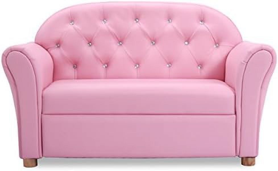 Pink PU Leather Armrest Chair Sofa Z6594