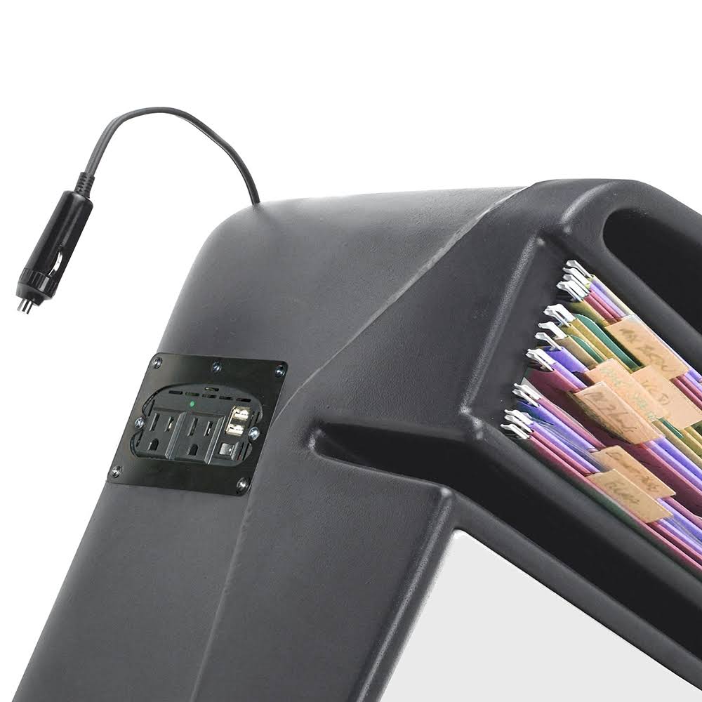 Green Camouflage Desk with Built-in Power Inverter J4269