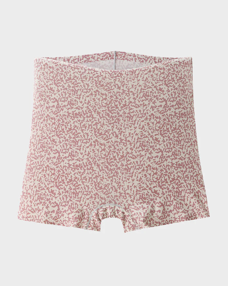 Mid-Rise Ice Silk Leopard Panties 6 Pack U68989