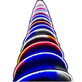 30ft Red White Blue Waterproof LED Rope Lights W355