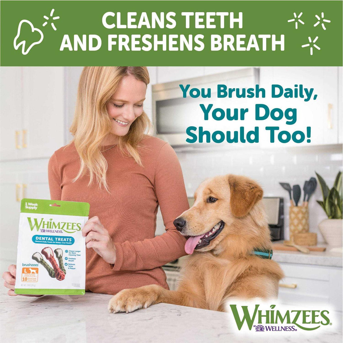 Large Natural Dental Dog Treats V4363