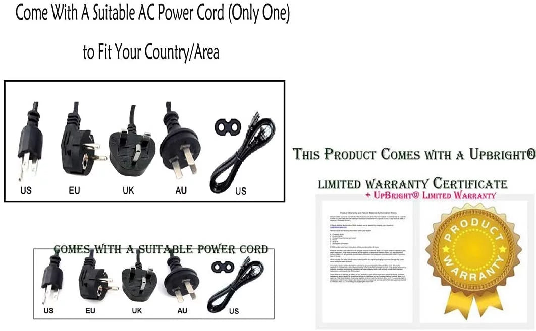 AC/DC Adapter Power Supply Cord Cable PS Charger J66533