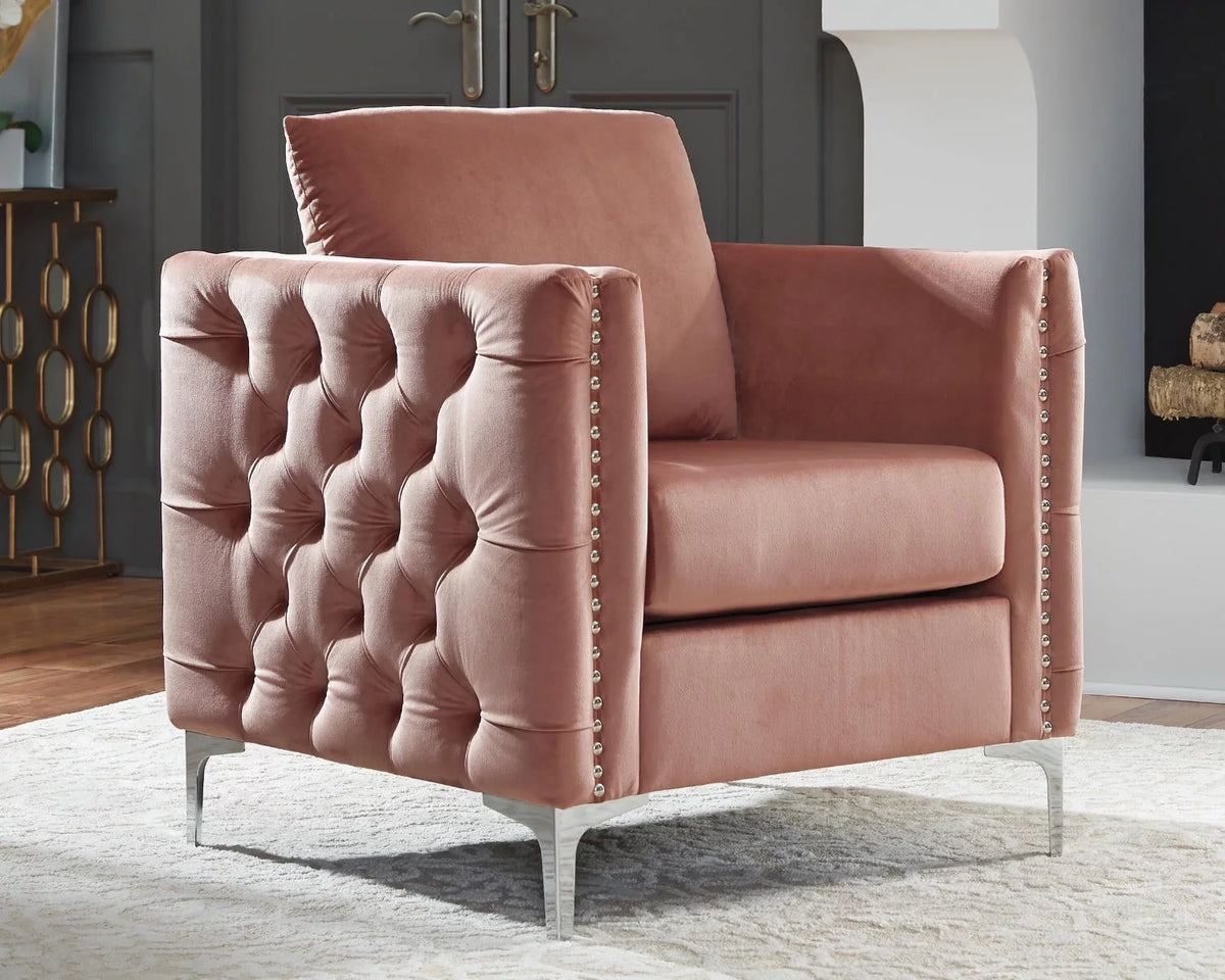 Blush Pink Accent Chair S21297