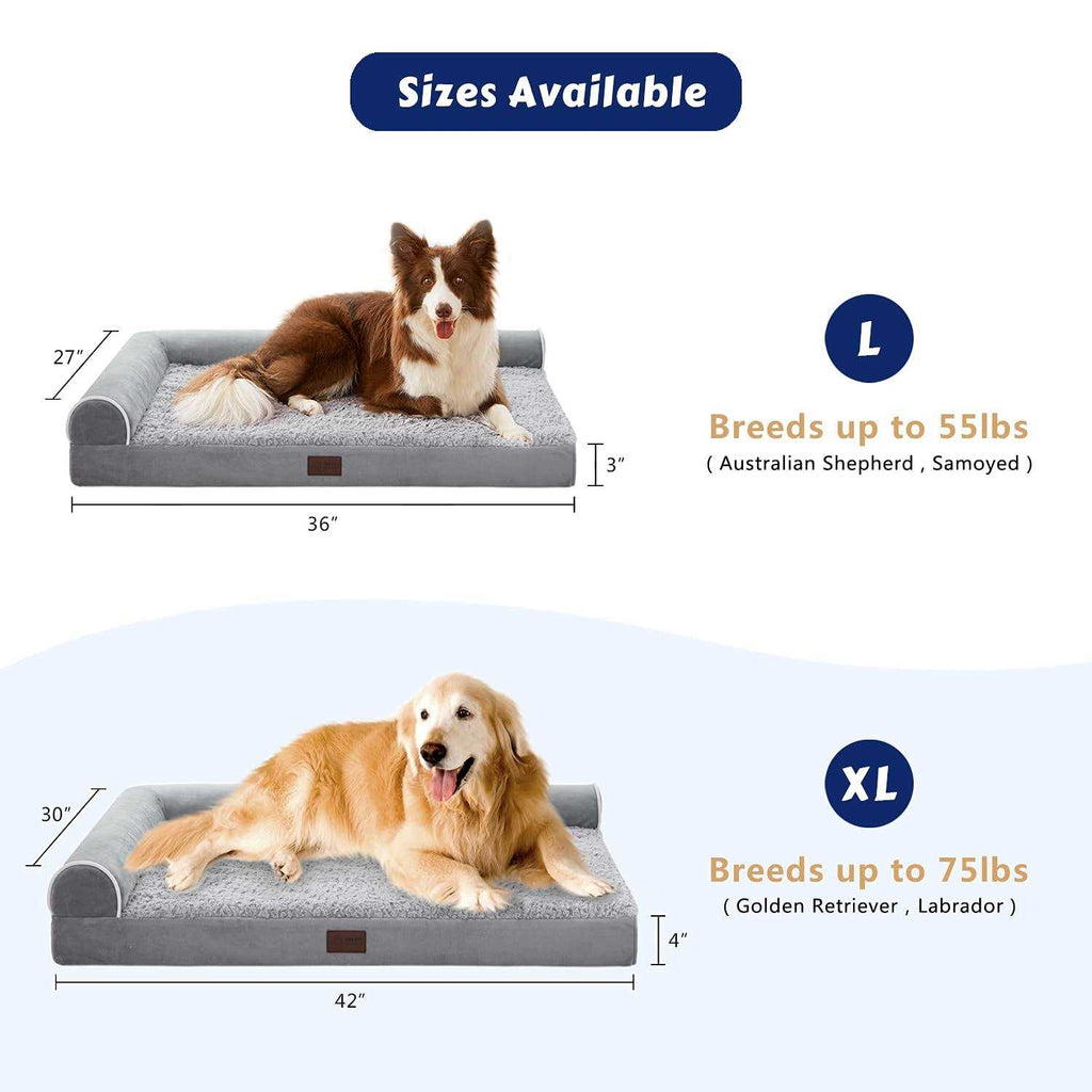 Large Orthopedic Waterproof Dog Bed K312