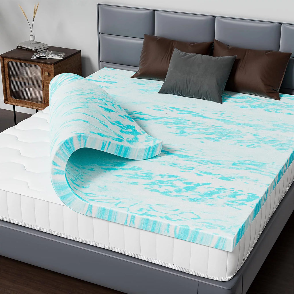 2 Inch Gel Memory Foam Mattress Topper, Twin XL A561