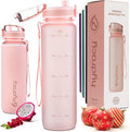 Rose Gold 32 Oz Water Bottle with Fruit Infuser Strainer G25761
