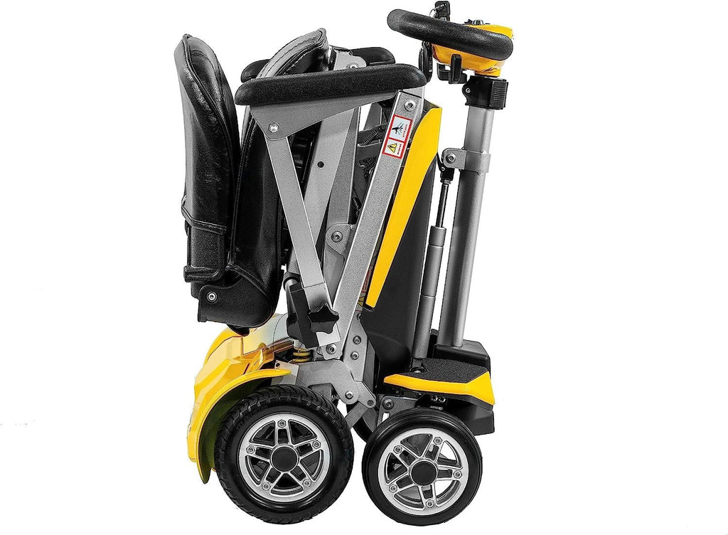 Yellow Automatic Folding Travel Scooter with Lightweight Lithium Battery T9106