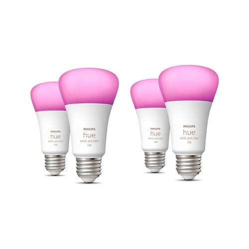 75W A19 White and Color Ambiance LED Smart Bulb Pack of 4 C44378