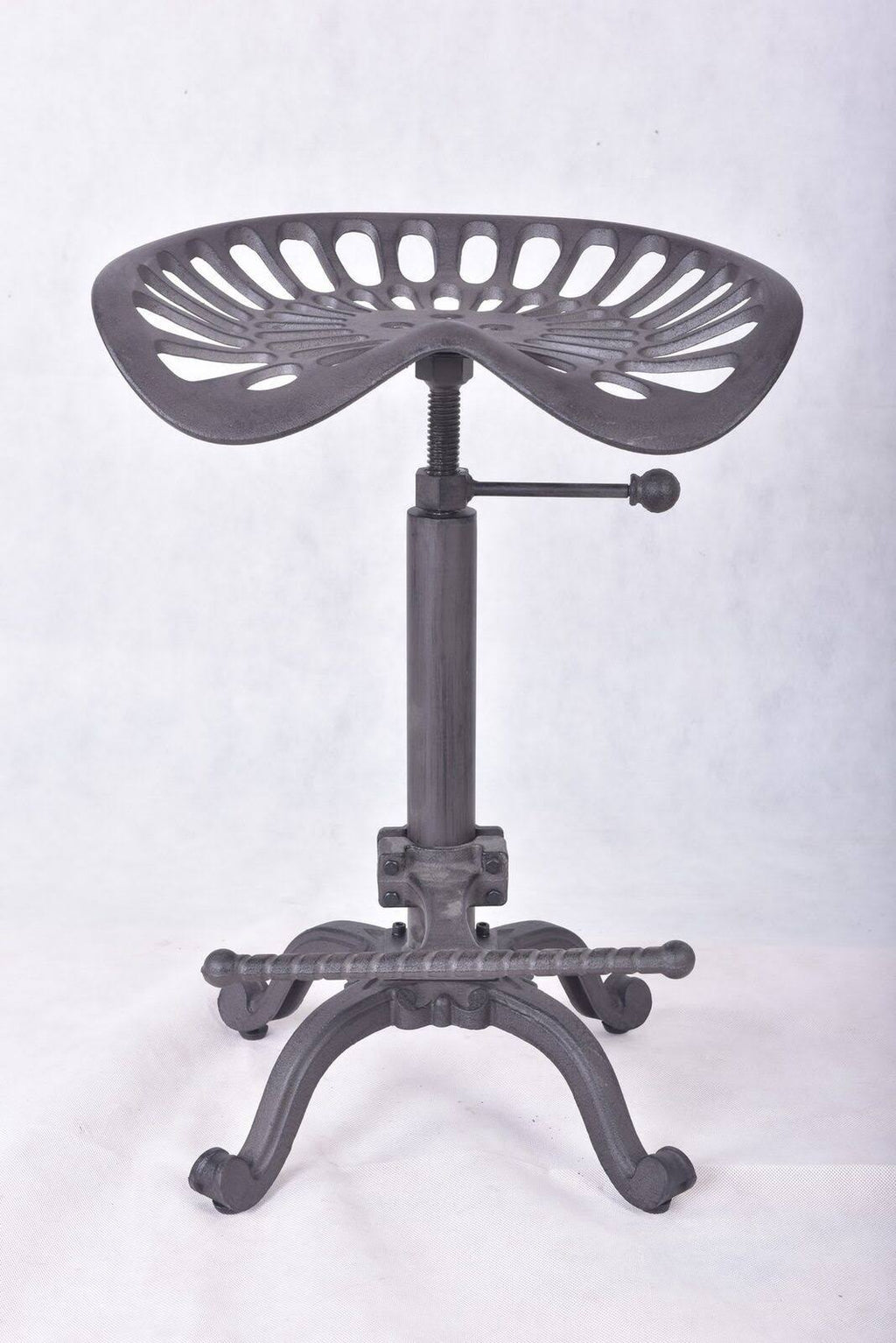 Rustic Industrial Farmhouse Tractor Seat Adjustable Bar Stool N679