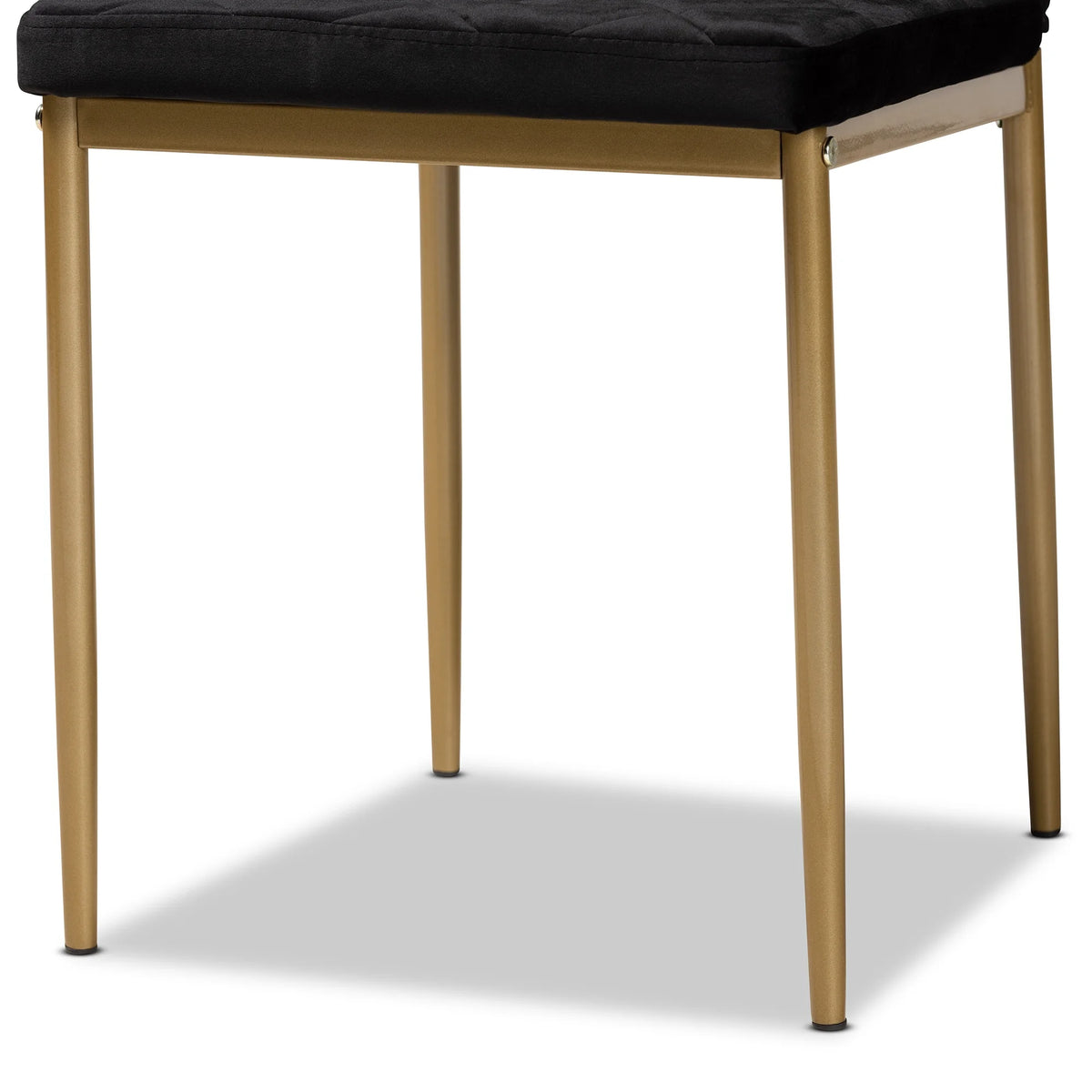 Black and Gold Dining Chair Set of 4 X158