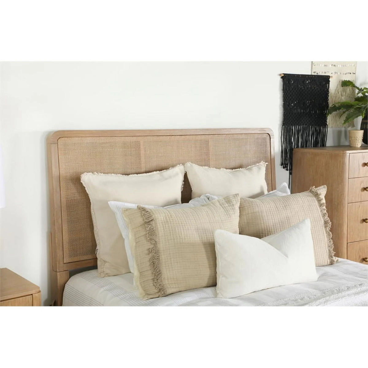 Upholstered Eastern King Panel Bed W66445
