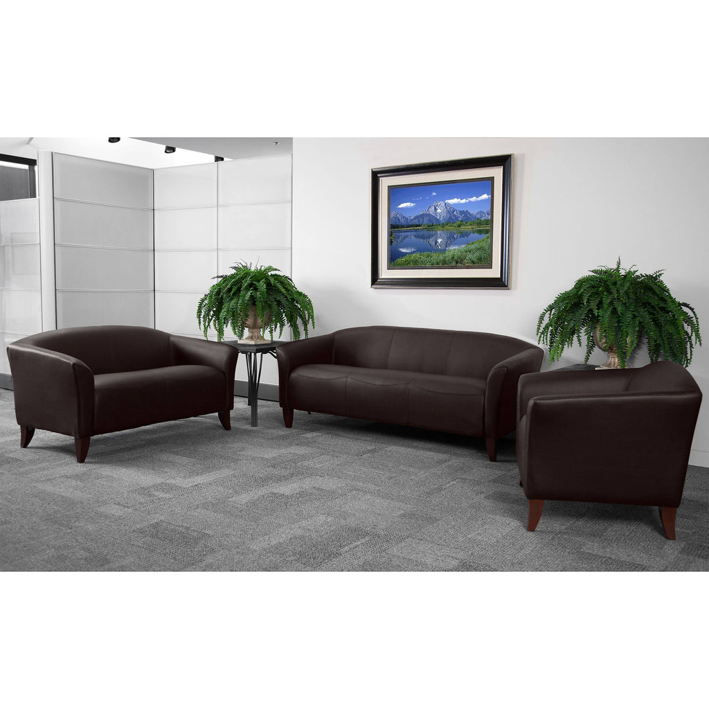 Brown Leather Chair J7498