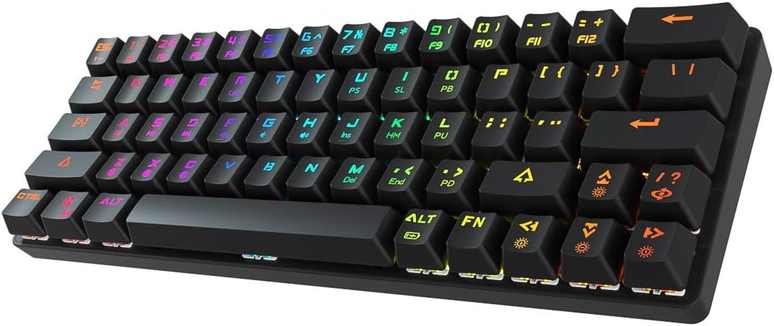 Wireless Wired 60% Mechanical Keyboard with Arrow Keys, True RGB Backlit M5995