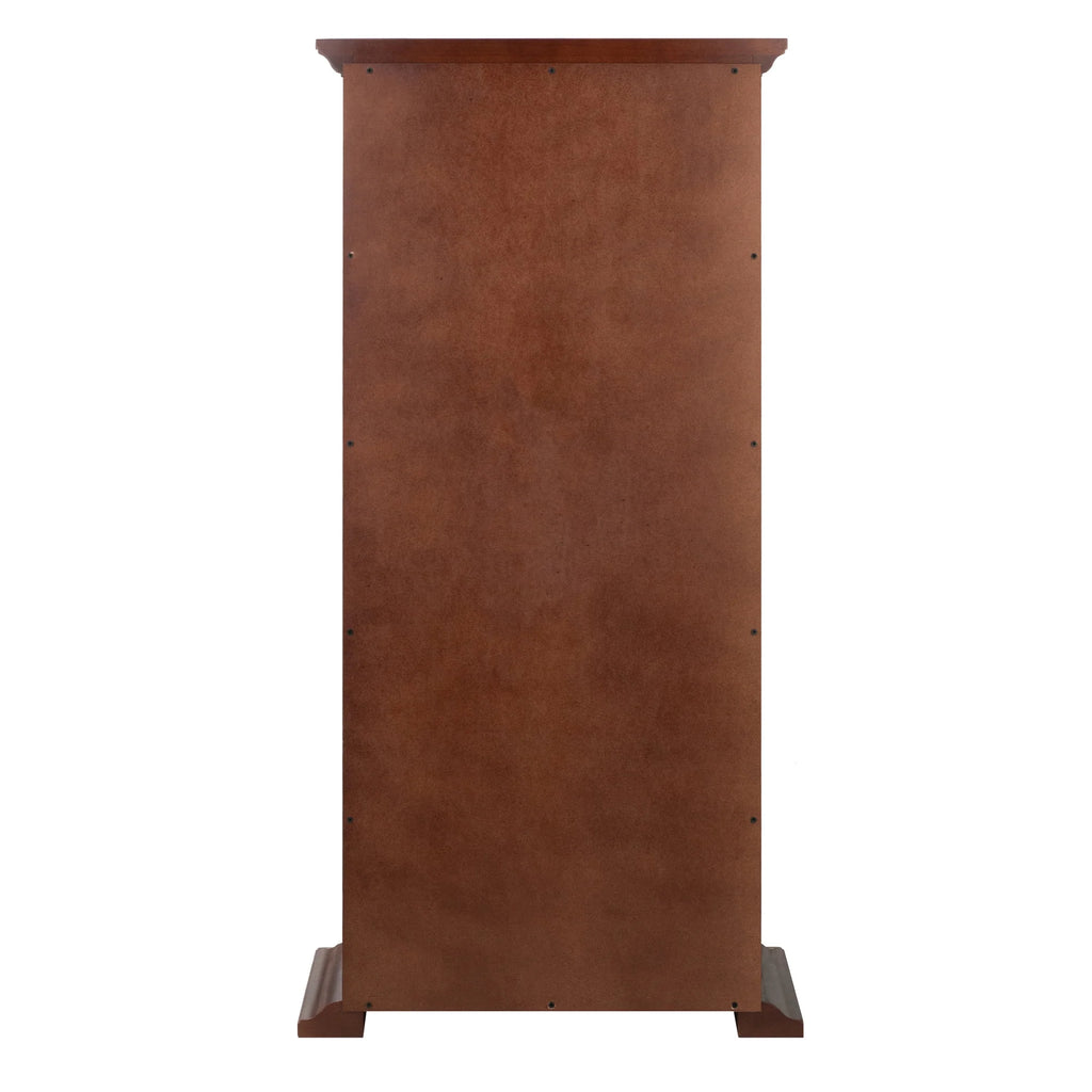 Walnut Finish Wood Media Cabinet G3878