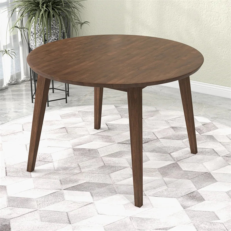 Brown Round Solid Wood Dining Table G2043
