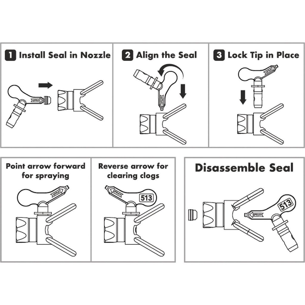 Reversible Airless Paint Spray Tip R67102