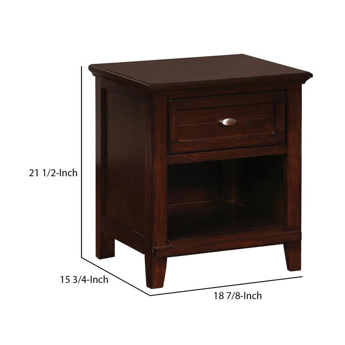 16" Wood Nightstand with 1 Drawer G381053