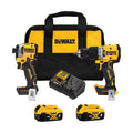 20V MAX Cordless Hammer Drill and Impact Driver Combo Kit with 2 Batteries O6843