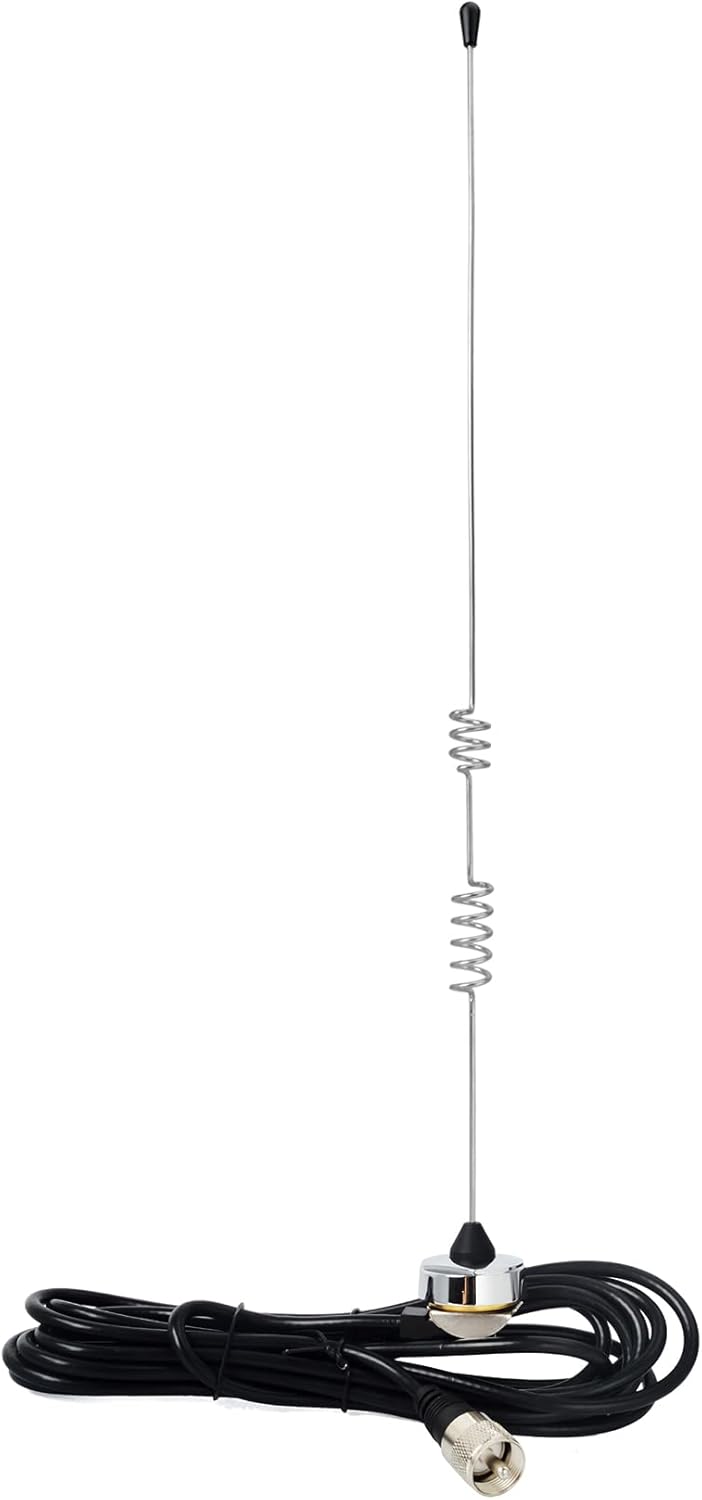 Dual-Band NMO Antenna VHF 144Mhz UHF 430MHz with 13ft RG-58 Coax Cable PL-259 Mount R792