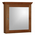Framed Surface-Mount Bathroom Medicine Cabinet in Medium Alder Q7141