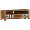 Sheesham Wood TV Stand with 3 Drawers S12685