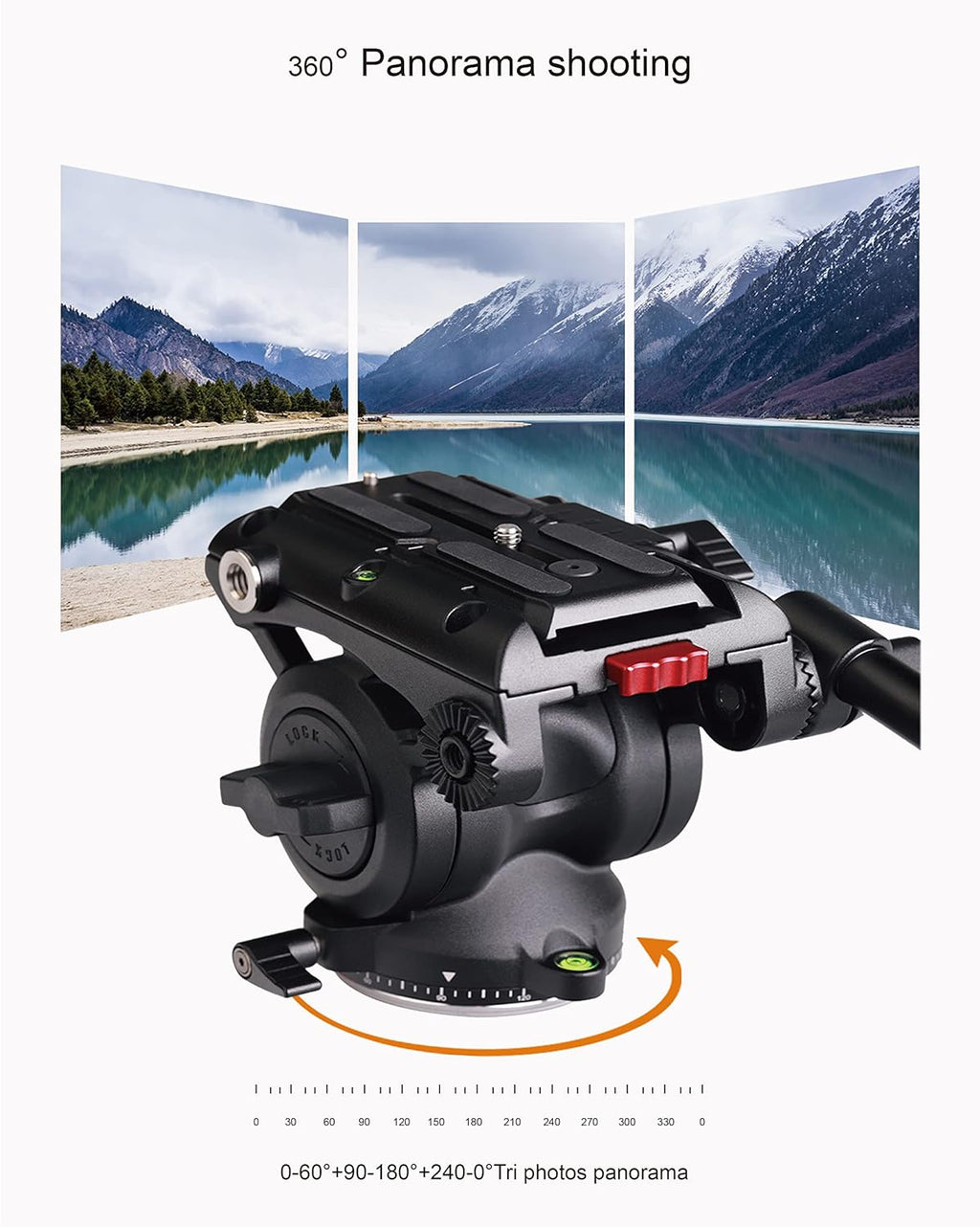 72 inch Aluminum Video Tripod with Fluid Head A49955