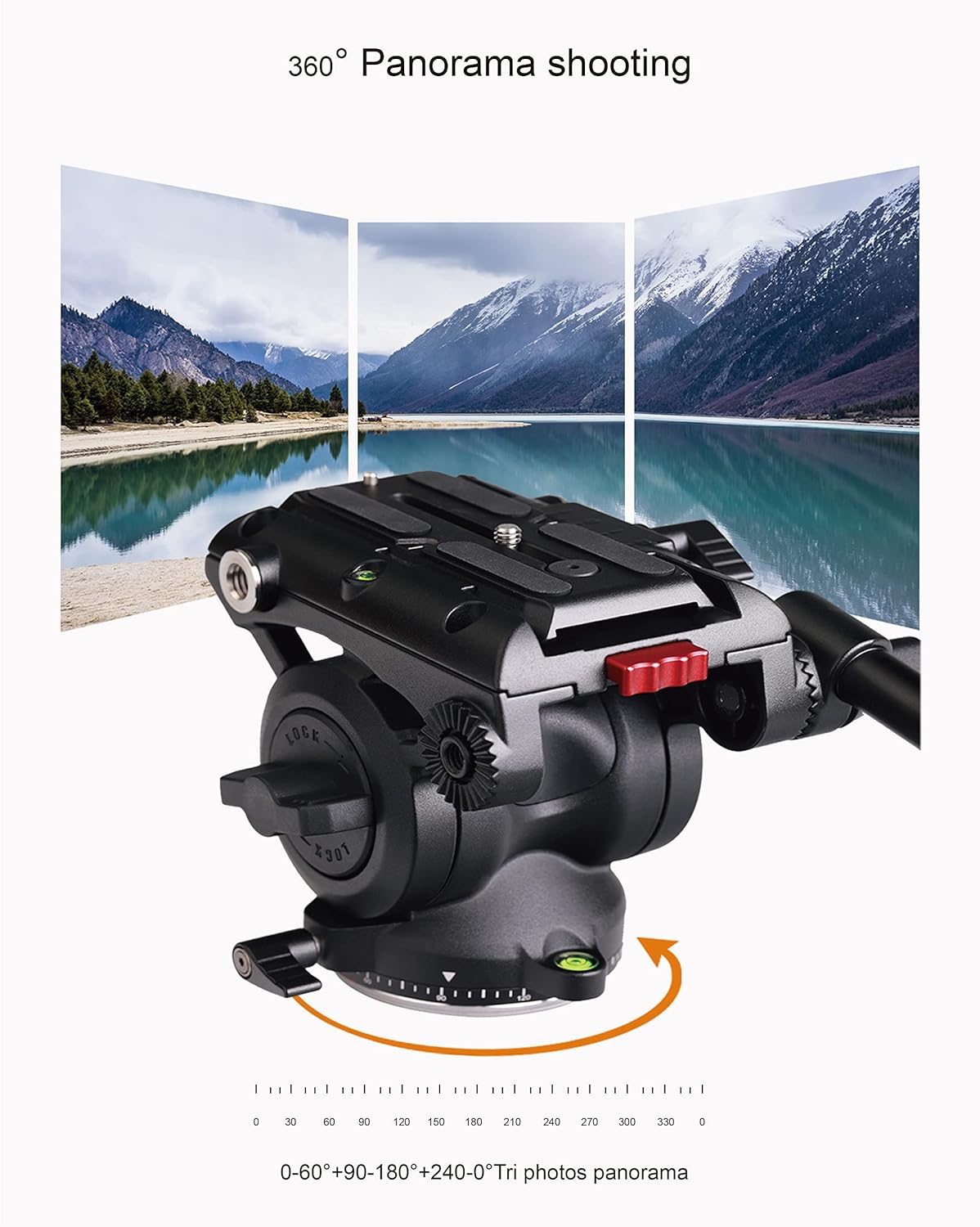 72 inch Aluminum Video Tripod with Fluid Head A49955