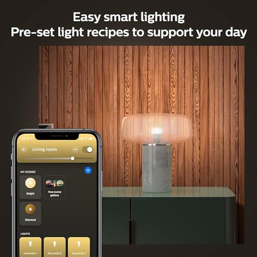 75W A19 White and Color Ambiance LED Smart Bulb Pack of 4 C44378